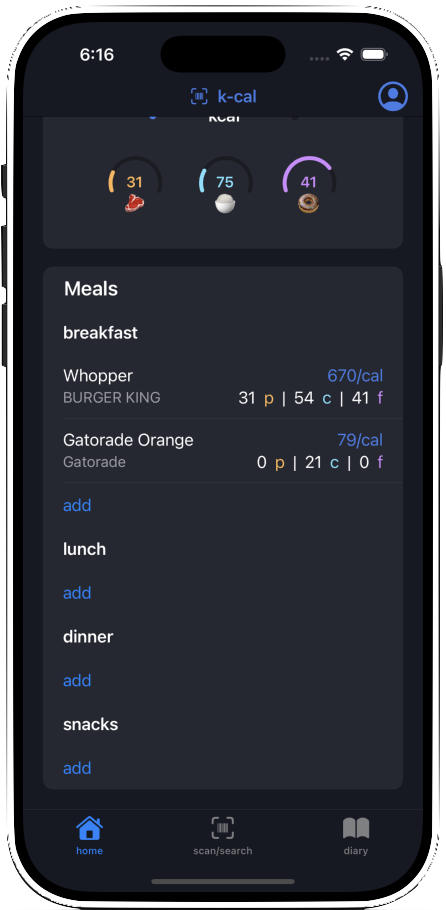 Launch Page